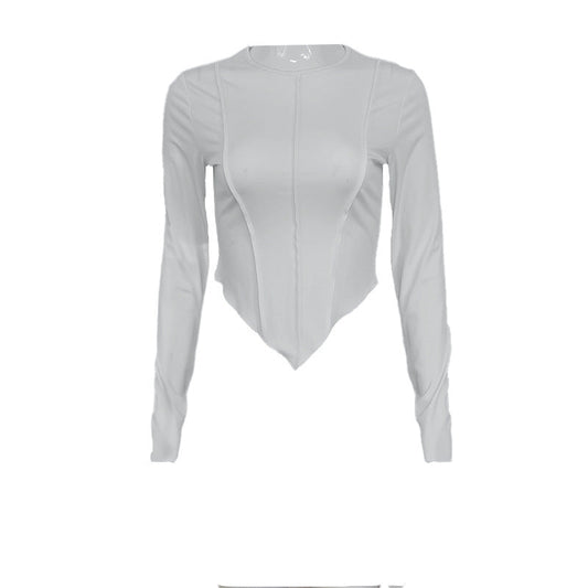 Dam Skjorta LÄngÀrmad Modern Elastisk Tyg-1