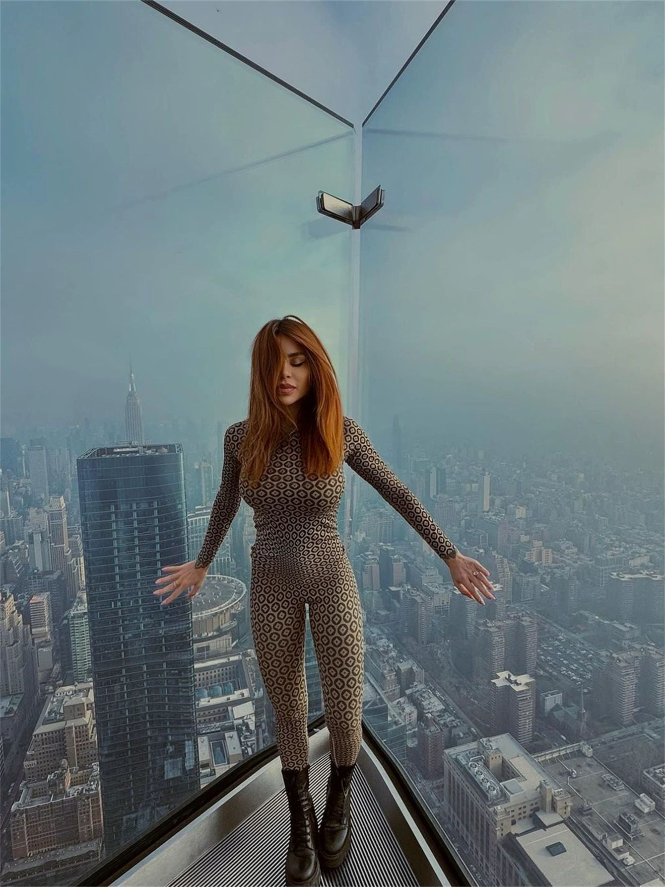 Variant image for Kvinnors Byxdress Långärmad Cirkulär Design Högkvalitativt Tyg-7