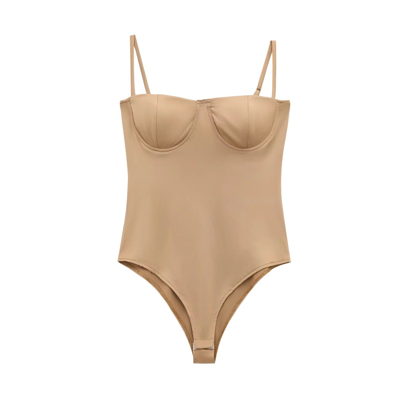 Kvinnors Bodysuit Justerbara Remmar Mjuk Elastisk Blandning 4