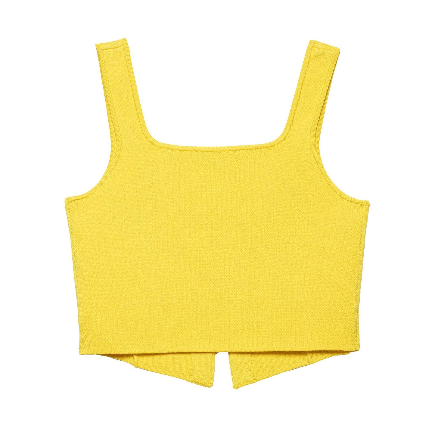 Dam Ärmlös Top med Beskuren Design Mjukt Stretchigt Material 2