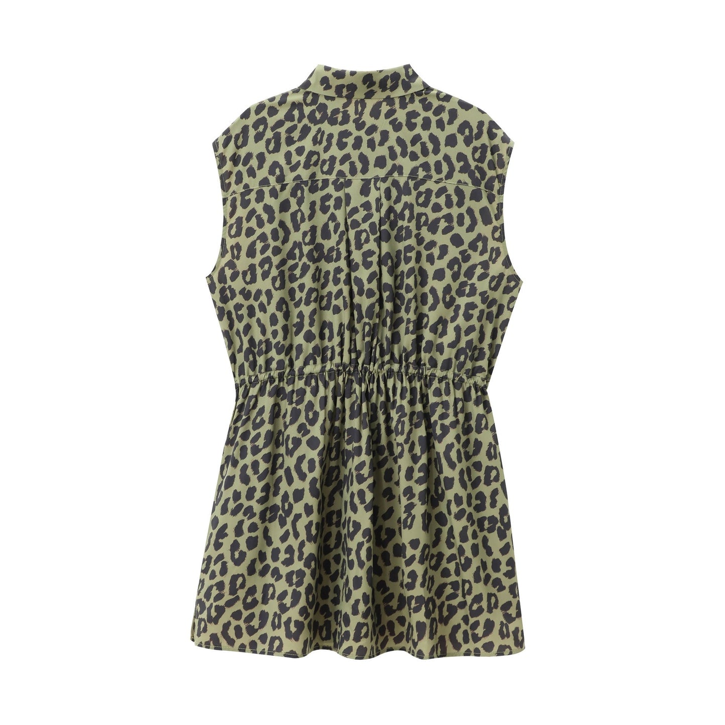 Dam Skjorta Väst Ärmlös Tryckt Polyester-2