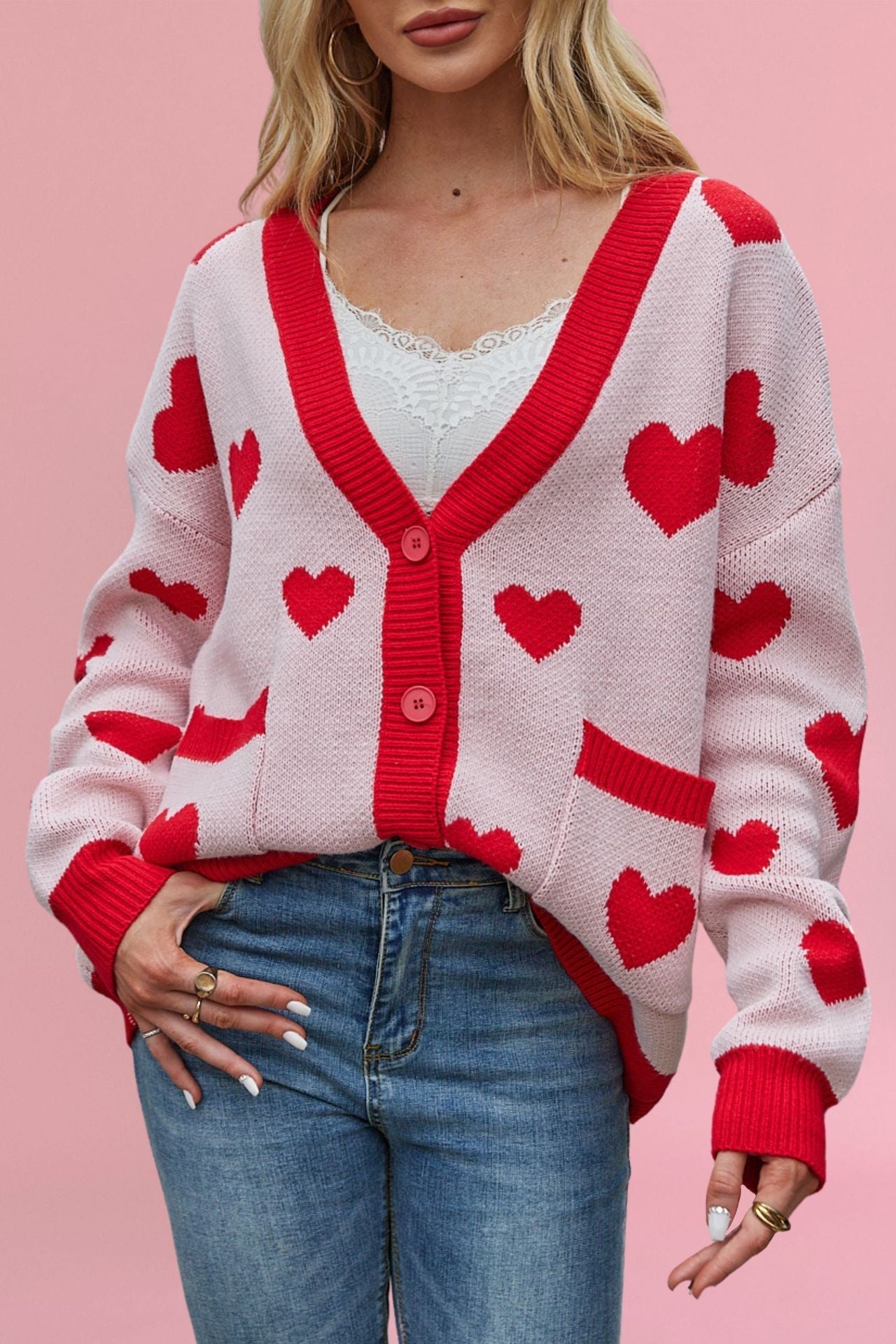 Variant image for Damväska Hjärtformad Street Fashion i Högkvalitativt Tyg-5