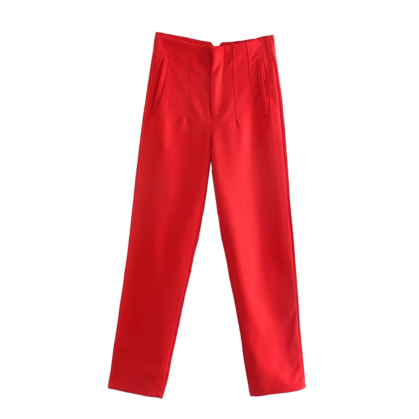 Dam Nio-punkts Byxor Smala Passande Polyester-5