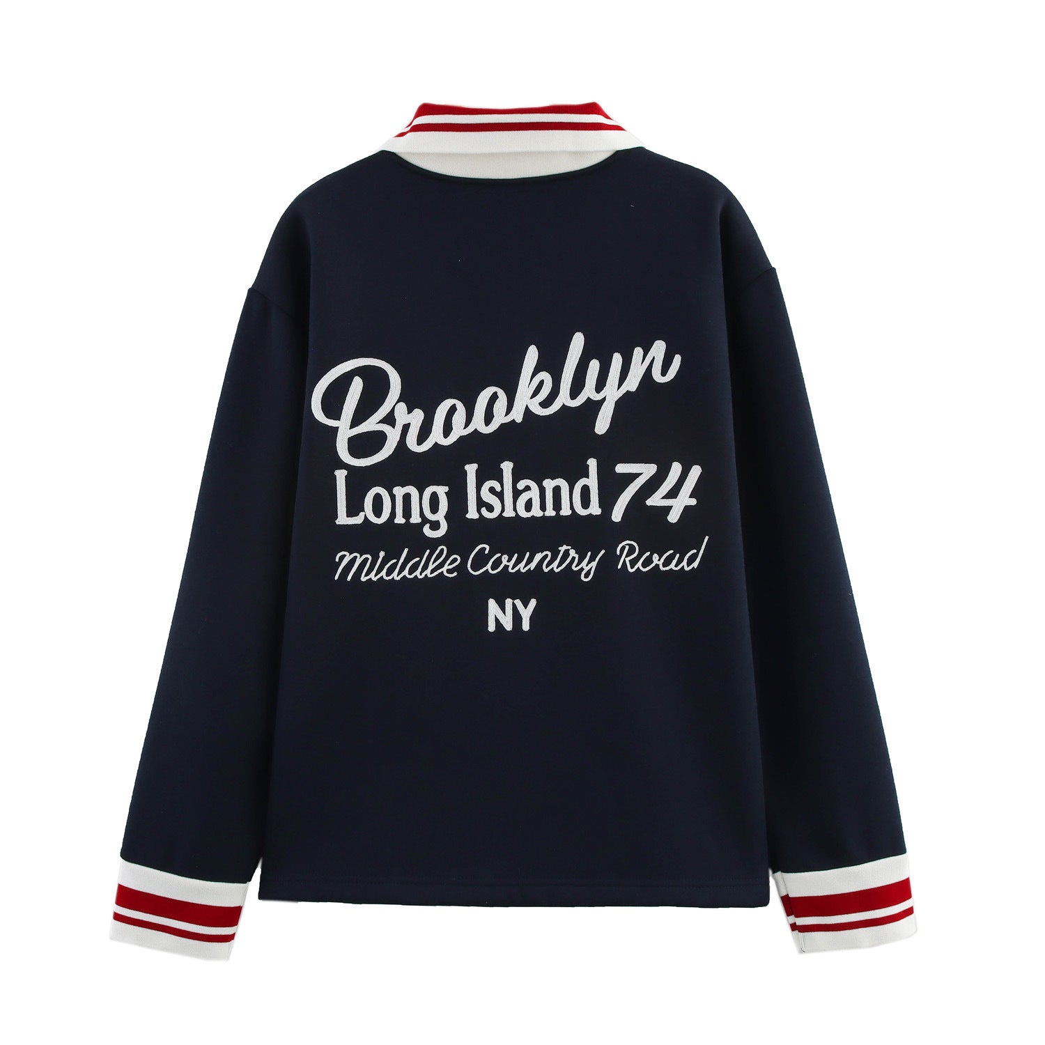 Kvinnors Långärmad Skjorta med V-ringning och Kontrastkrage – Andningsbar Bomullsmix, Bekväm Passform 4