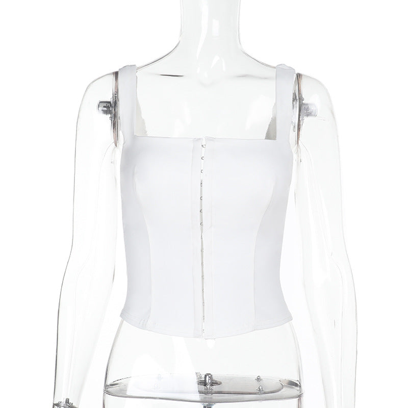 Variant image for Festtoppar Dam Skräddarsydd Bustier Top Fyrkantig Halsringning Stretchigt Tyg-3