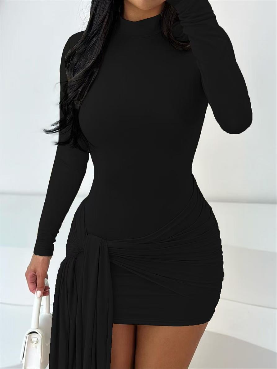 Variant image for Damklänning Kortärmad Street Fashion Polyester-4