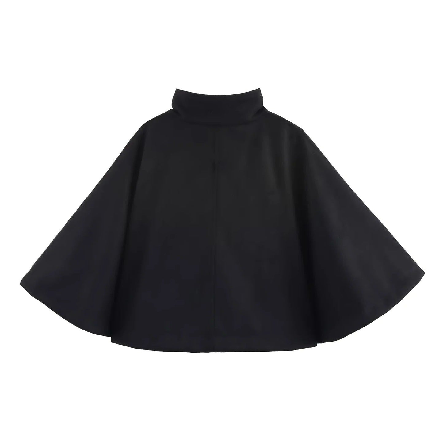 Kvinnors Kappa Öppen Front Mjuk Material Elegant Ståkrage 2