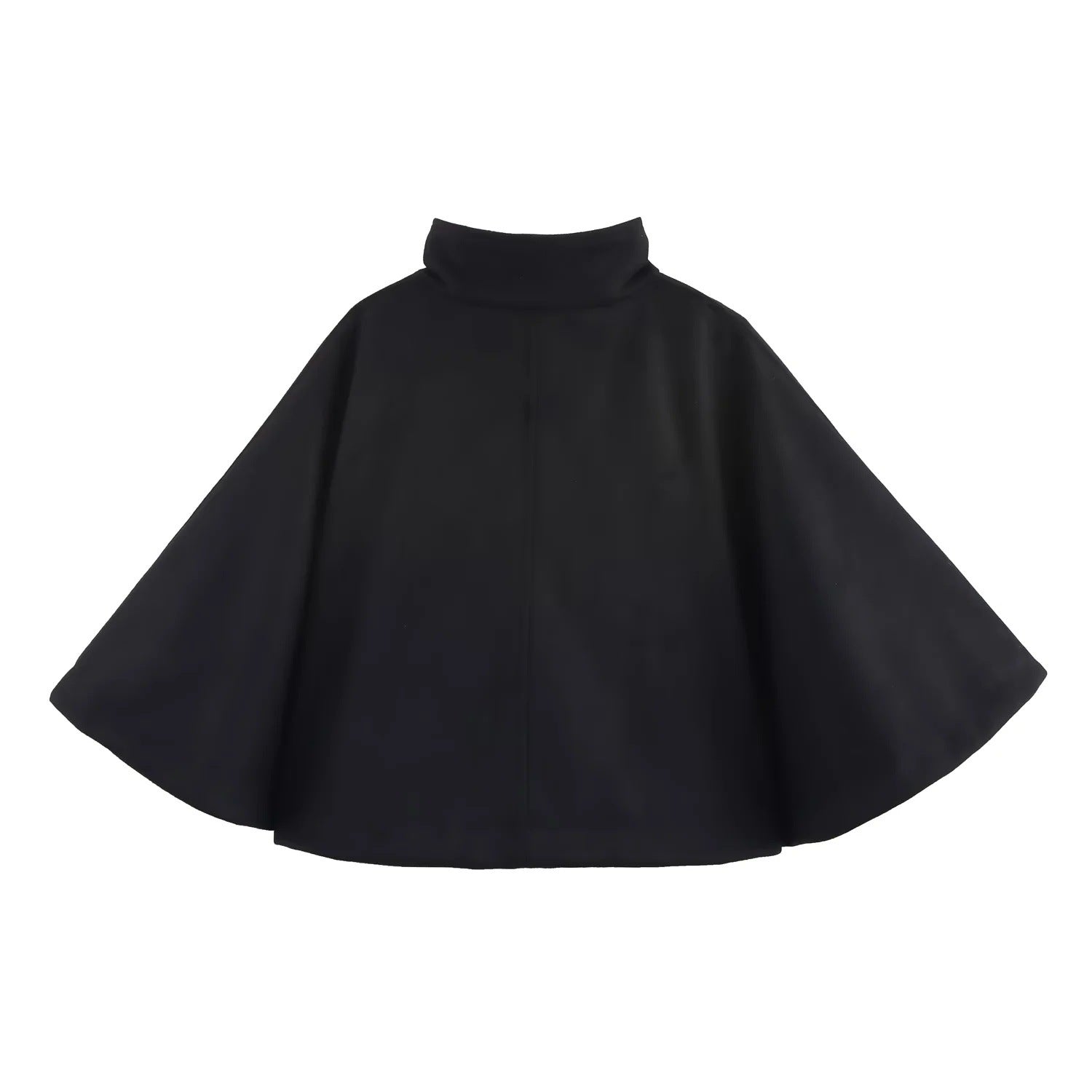 Kvinnors Kappa Öppen Front Mjuk Material Elegant Ståkrage 2