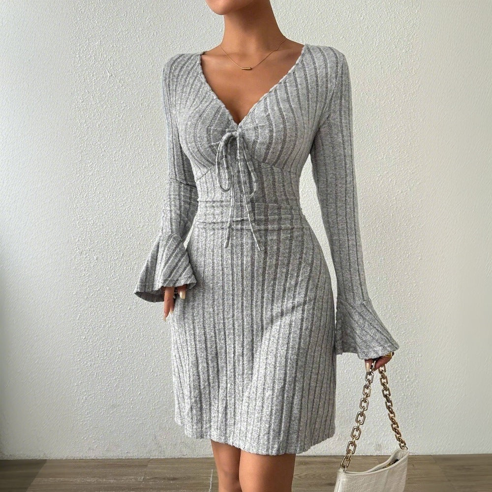 Dam A-Line Kjol med Bellärmar Polyester-5