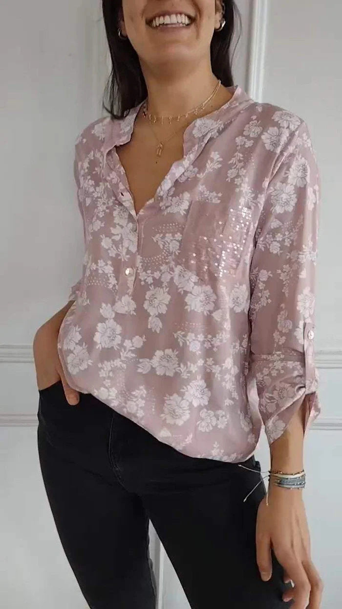 Variant image for Dam Tröja Långa Ärmar Paljetter Polyester-25