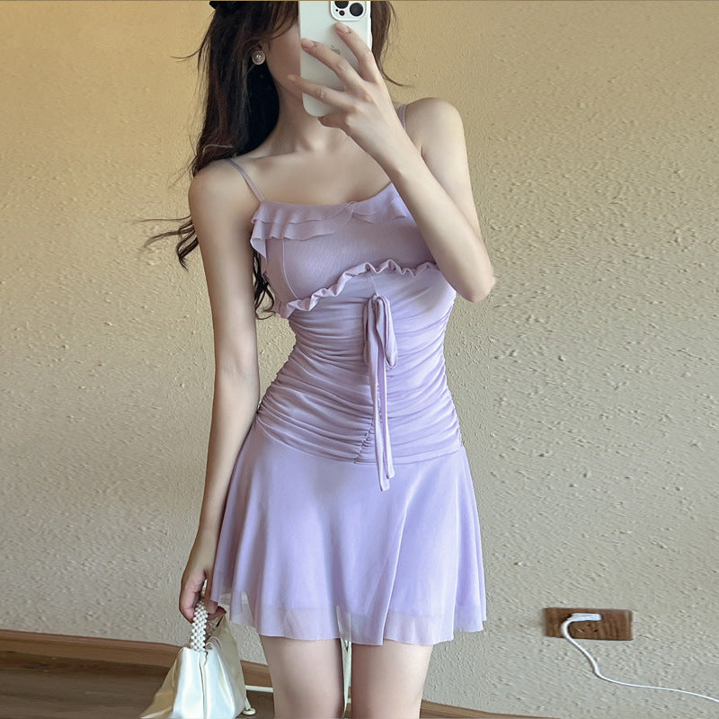 Variant image for Kvinnors Fishtail Klänning Ärm-Lös Polyester Elastan-10