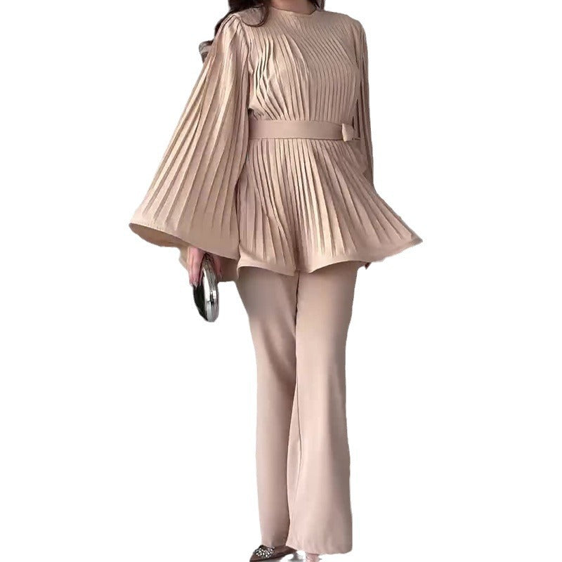 Dam Swing Suit Batwing Ärmar Polyester-2