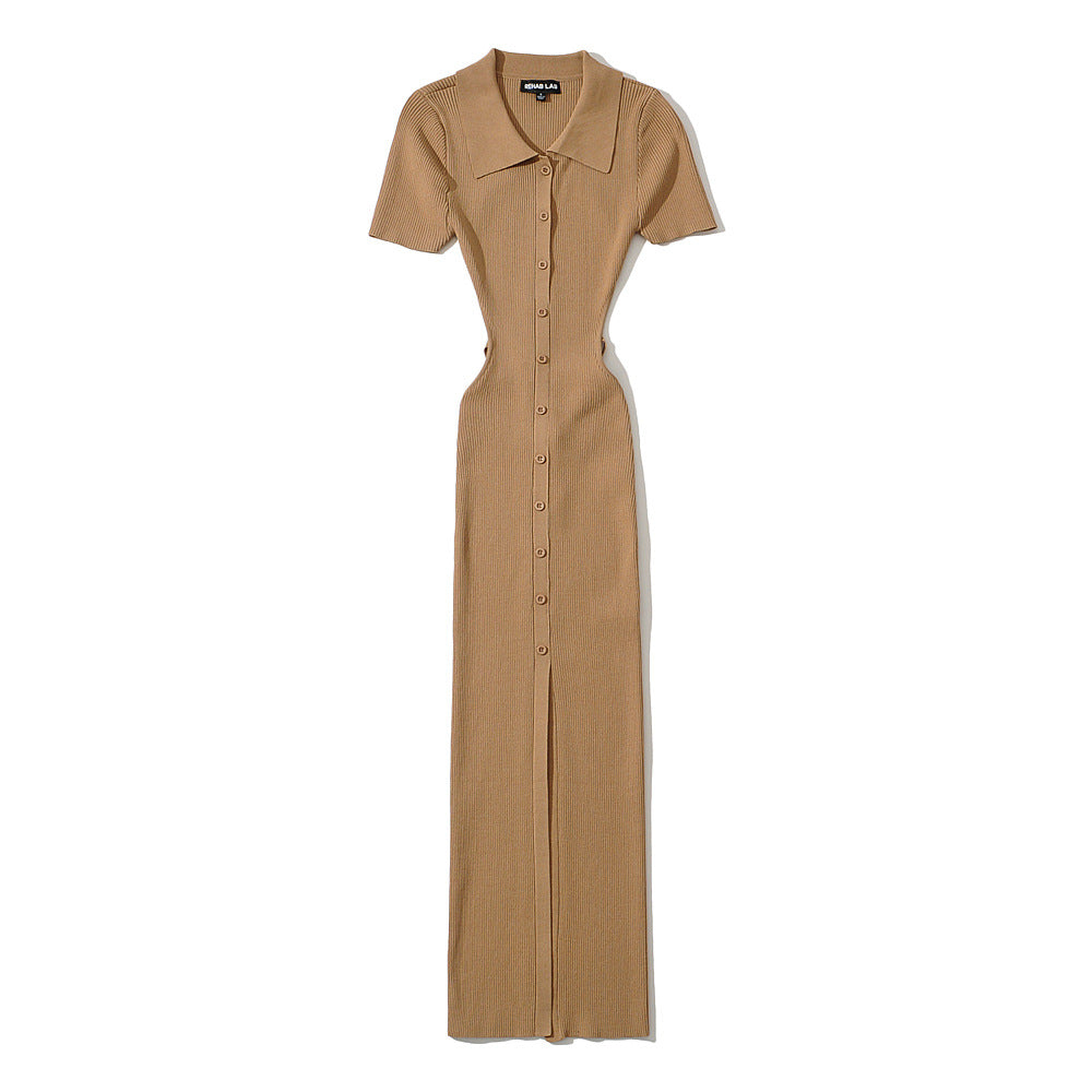 Variant image for Damklänning A-Line Midi Polyester med Reverskrage-5