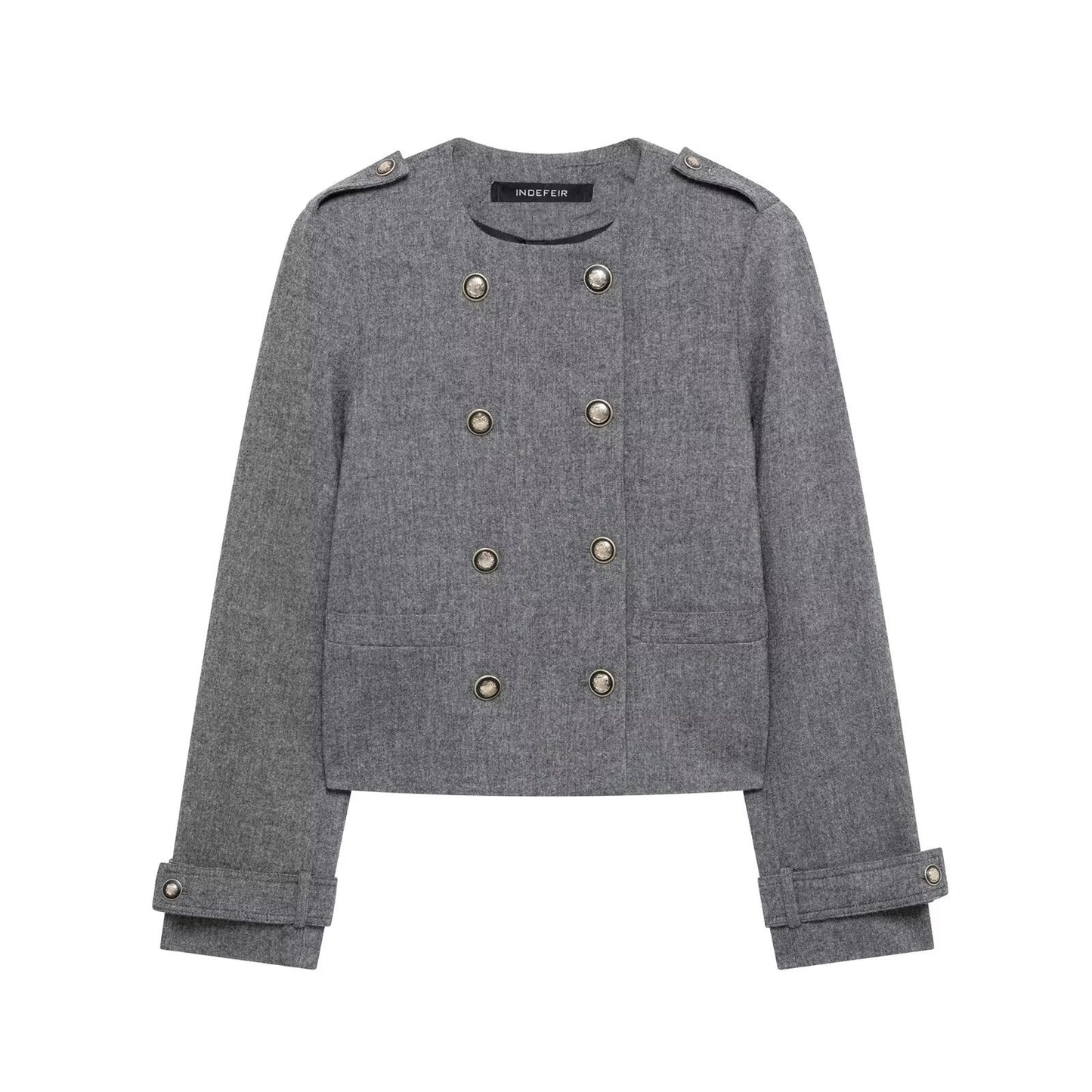 Variant image for Dam Rock Set Långärmad Kappa Plisserad Kjol Högkvalitativt Material-1