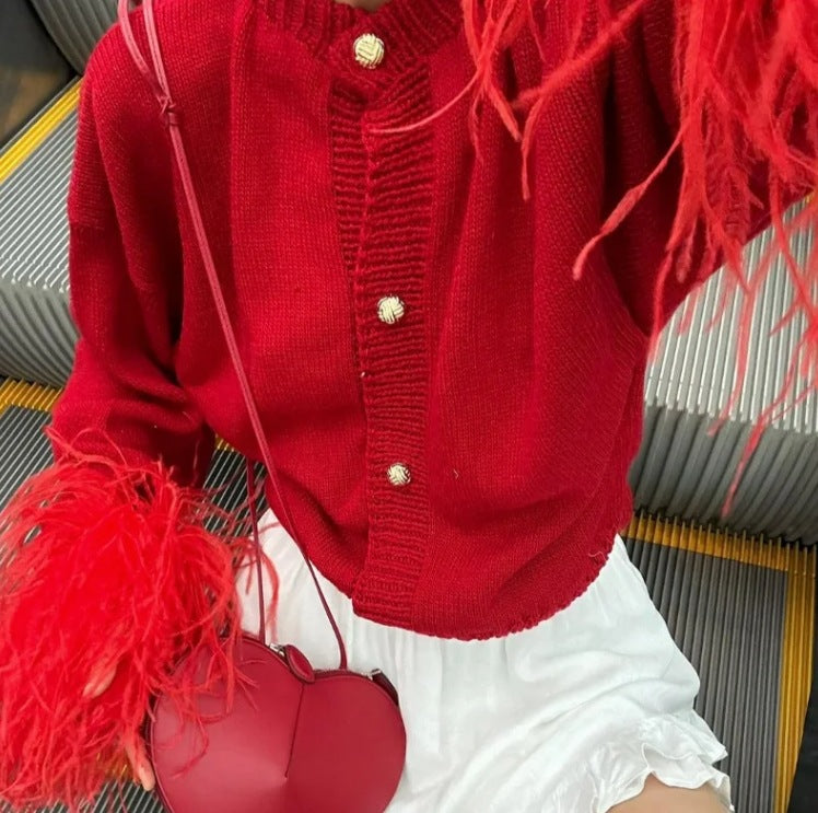Damkofta med Fransade Ärmar i Mjuk Material – Elegant och Bekväm för Vardags- och Festlook 9