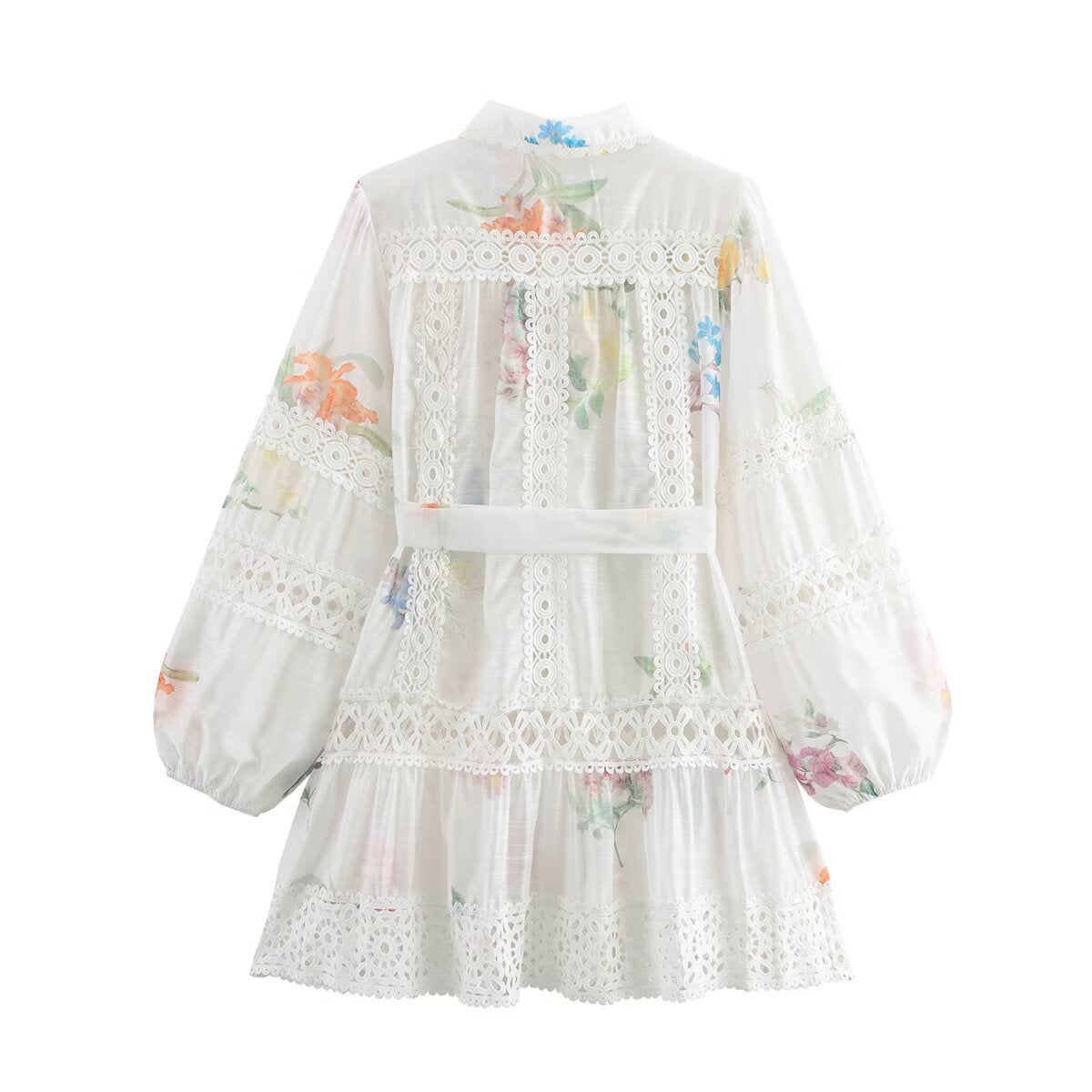 Fina Damklänningar A-linjeformad med Peter-Pan Krage Polyester-3