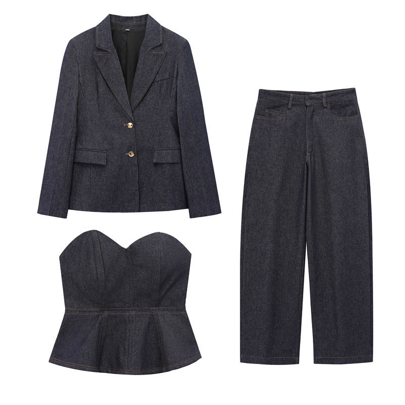 Axelfria Byxor Dam i Satin – Elegant Street Style, Långa Byxor för Fritid och Fest 2