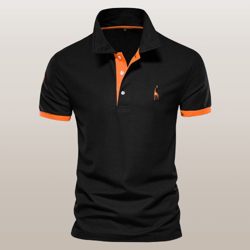 Herr Polo T-shirt Klassisk Stil Bomullsblandning-3