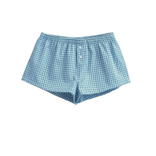 Herrboxershorts i Andningsbar Bomull med Elastiskt Midjeband och Knappstängning – Klassisk Stil för Daglig Användning 1