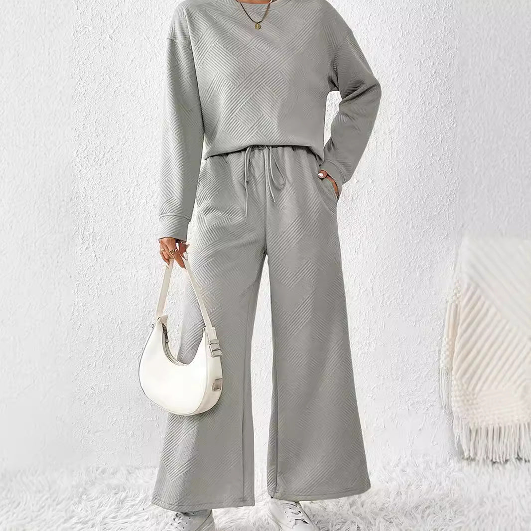 Dam Träningströja Snygg Texturerad Polyester-3