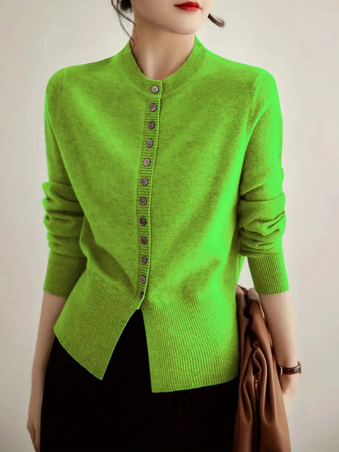 Variant image for Dam Cardigan Enkel Viscose Normal Passform 95% Viskos-13
