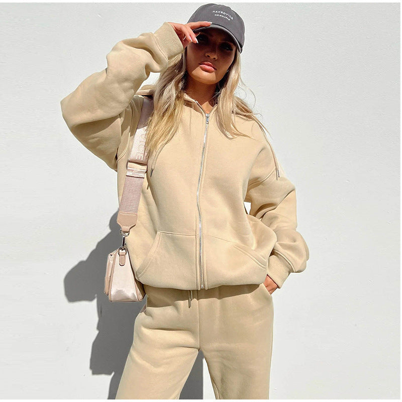 Dam Jogging Set Med Bat Ärmar Polyester Avslappnad-2
