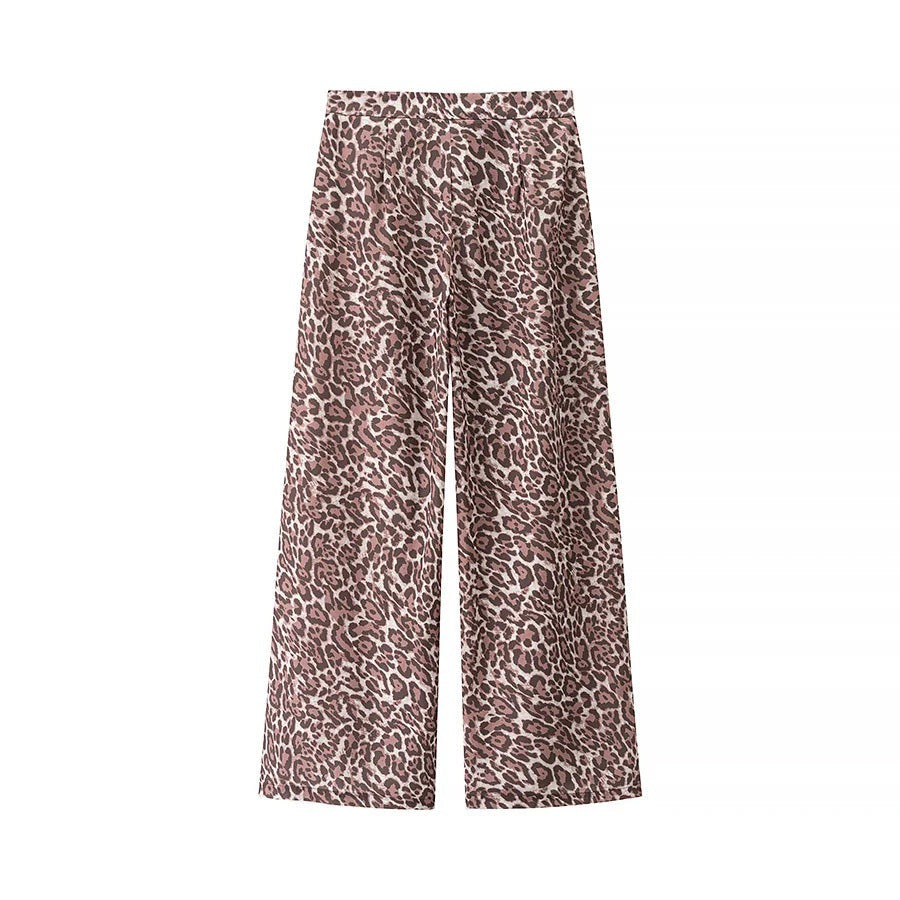 Ärmlös Damblus med Rüsch-Detaljer och Djurmönster – Lätt och Andningsbart Tyg, S-XL 4
