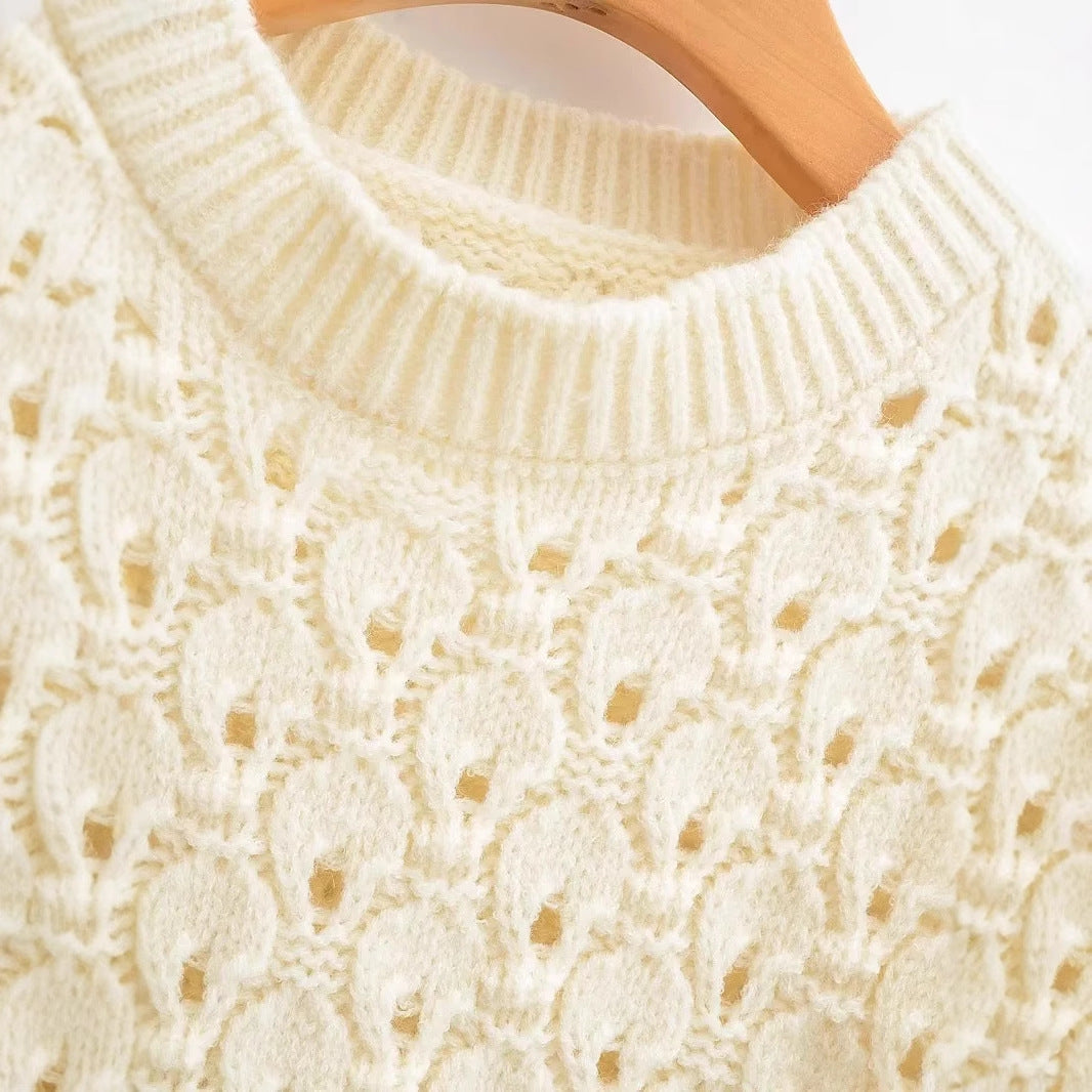 Kvinnors Stickad Tröja Rüsch-design Bomull-4