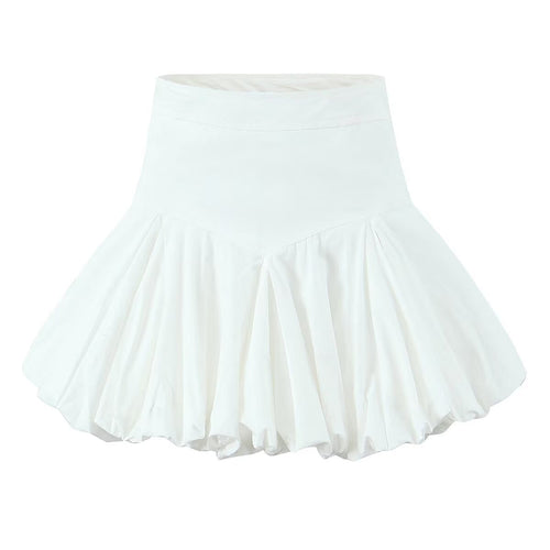 Kvinna Kort A-linjeformad Kjol Tvåfärgad Polyester-1