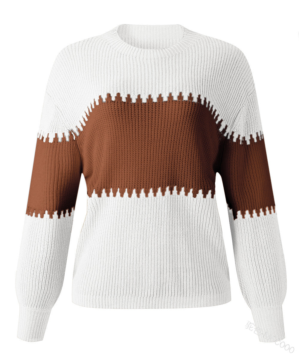 Variant image for Dam Sweatshirt Långärmad Rundhals Akryl Trendig Tjocktröja-51