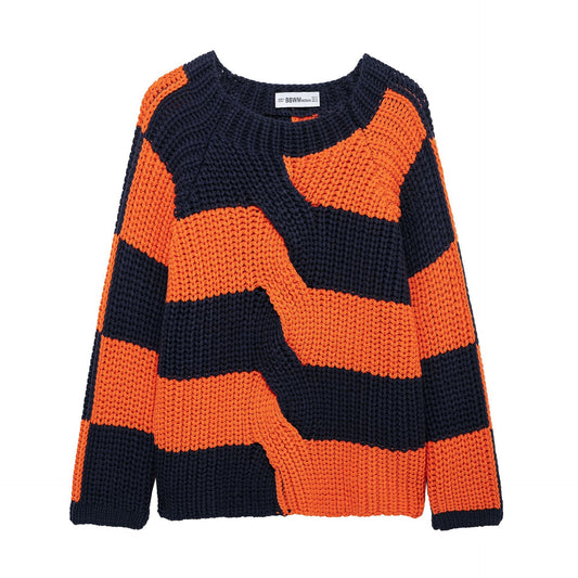 Dam Tröja Randig Avancerad Bomull-1