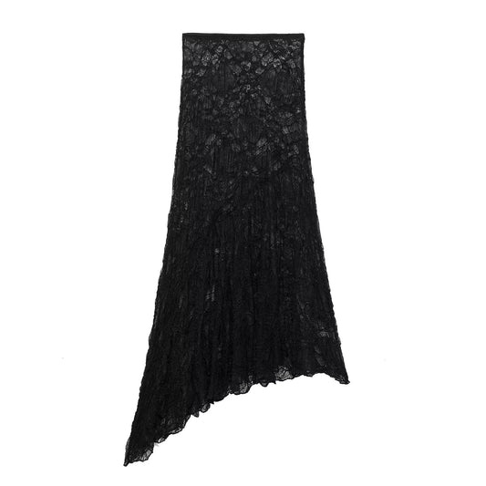 Dam Midi-Rock Slim Fit Spets-1