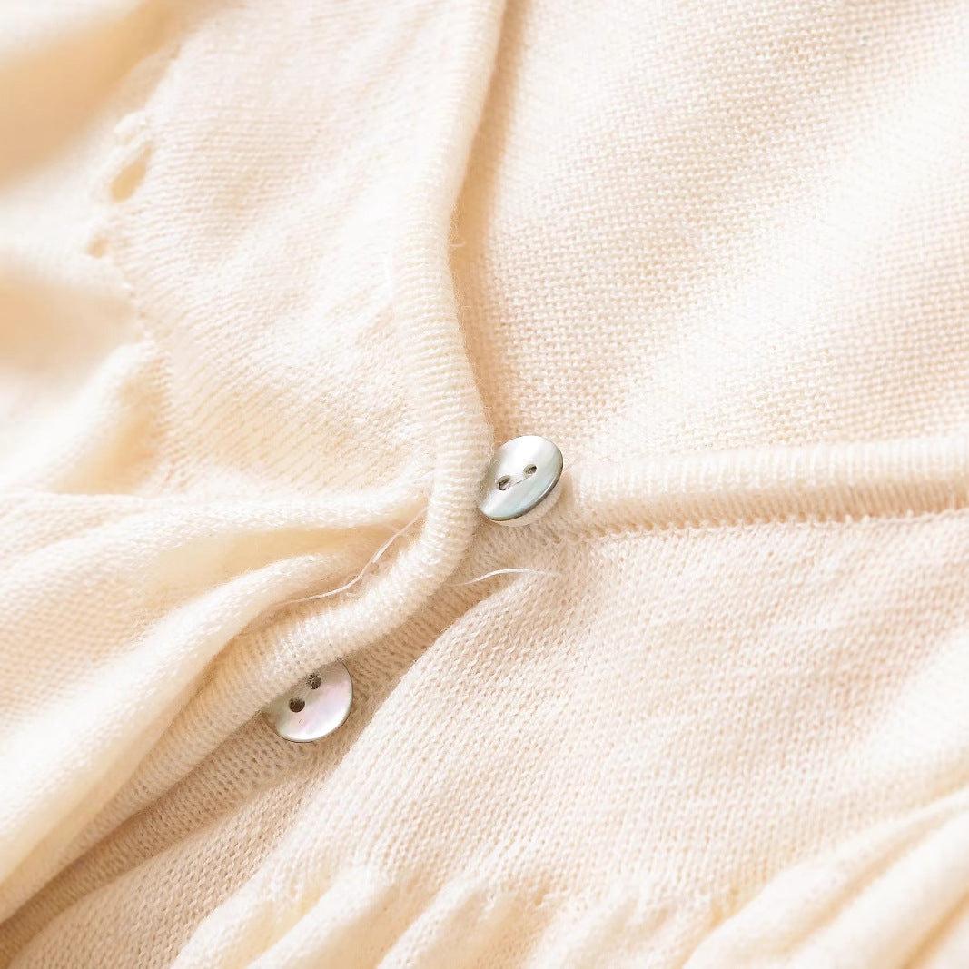 Dam Topp V-ringad Ruffles Mjukt Tyg-4