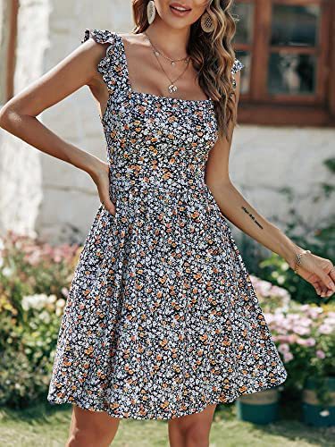 Variant image for Dam A-linje Klänning Blommig Lätt Tyg-12