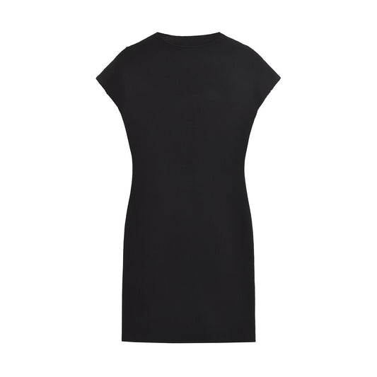 Kvinnors Kort Klänning Slim Fit Stretch Enfärgad-1