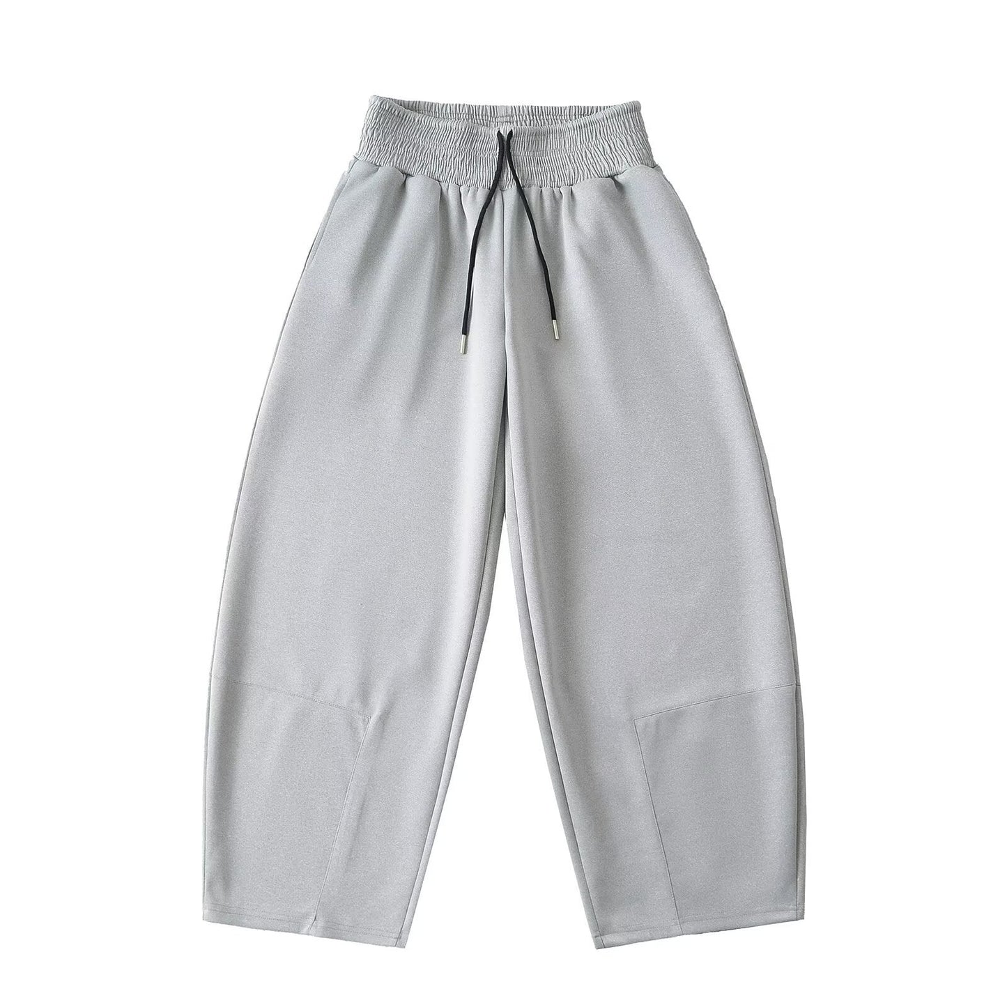 Breda Fritidsbyxor Dam med Elastisk Midja i Lätt Material - Bekväm Passform för Avkopplande Dagar 4