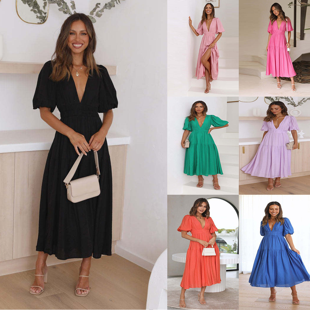 Dam A-linjeformad Kjol Polyester Lång-2