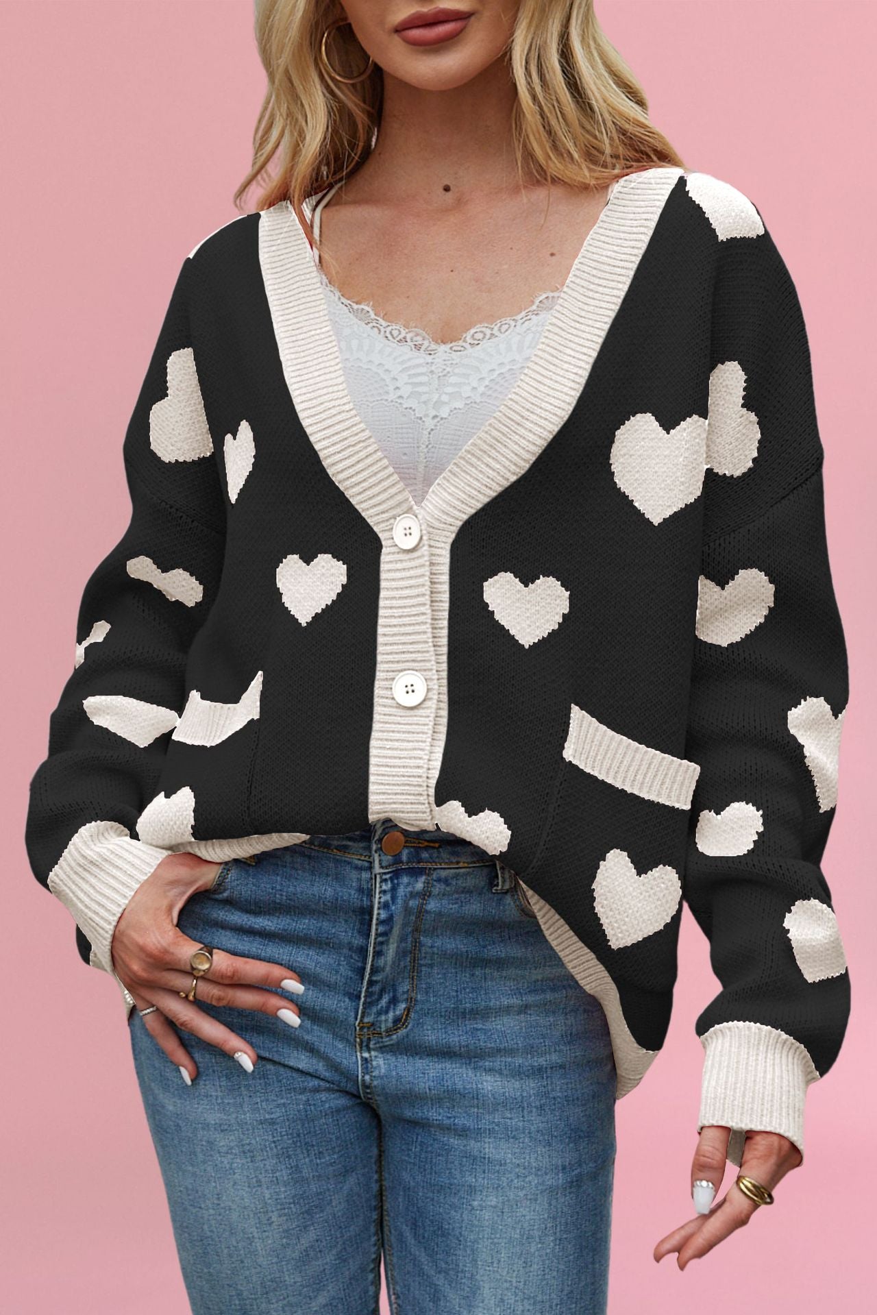 Variant image for Damväska Hjärtformad Street Fashion i Högkvalitativt Tyg-9