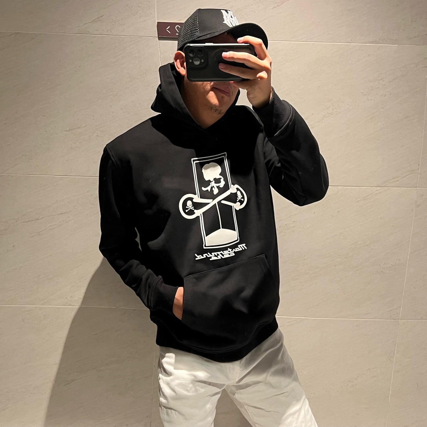 Herrar Hoodie Långärmad Förtjockad Bomull-2