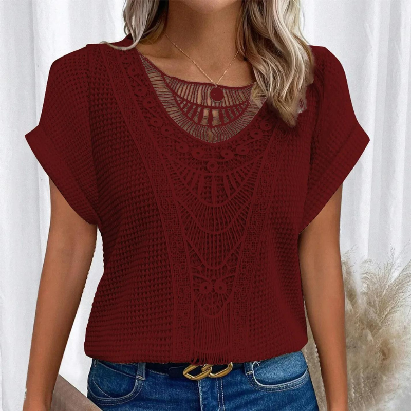Variant image for Dam Topp Casual Bomull Normal Fit Komfortabel Design-49