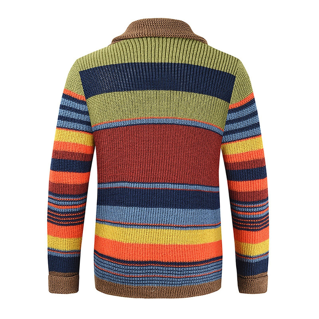 Dam Lång Kofta Tidlös Ull Cardigan-2