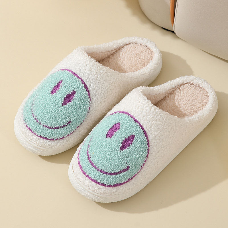 Variant image for Herrtofflor Plyschfleece Med Smiley Mönster och Vadderad Sula-33