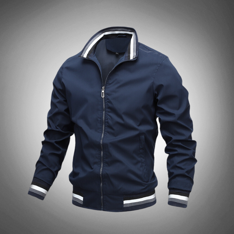 Damjacka Bomber med Ribbade Ärmar Polyester 4