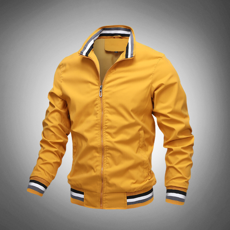 Damjacka Bomber med Ribbade Ärmar Polyester 3