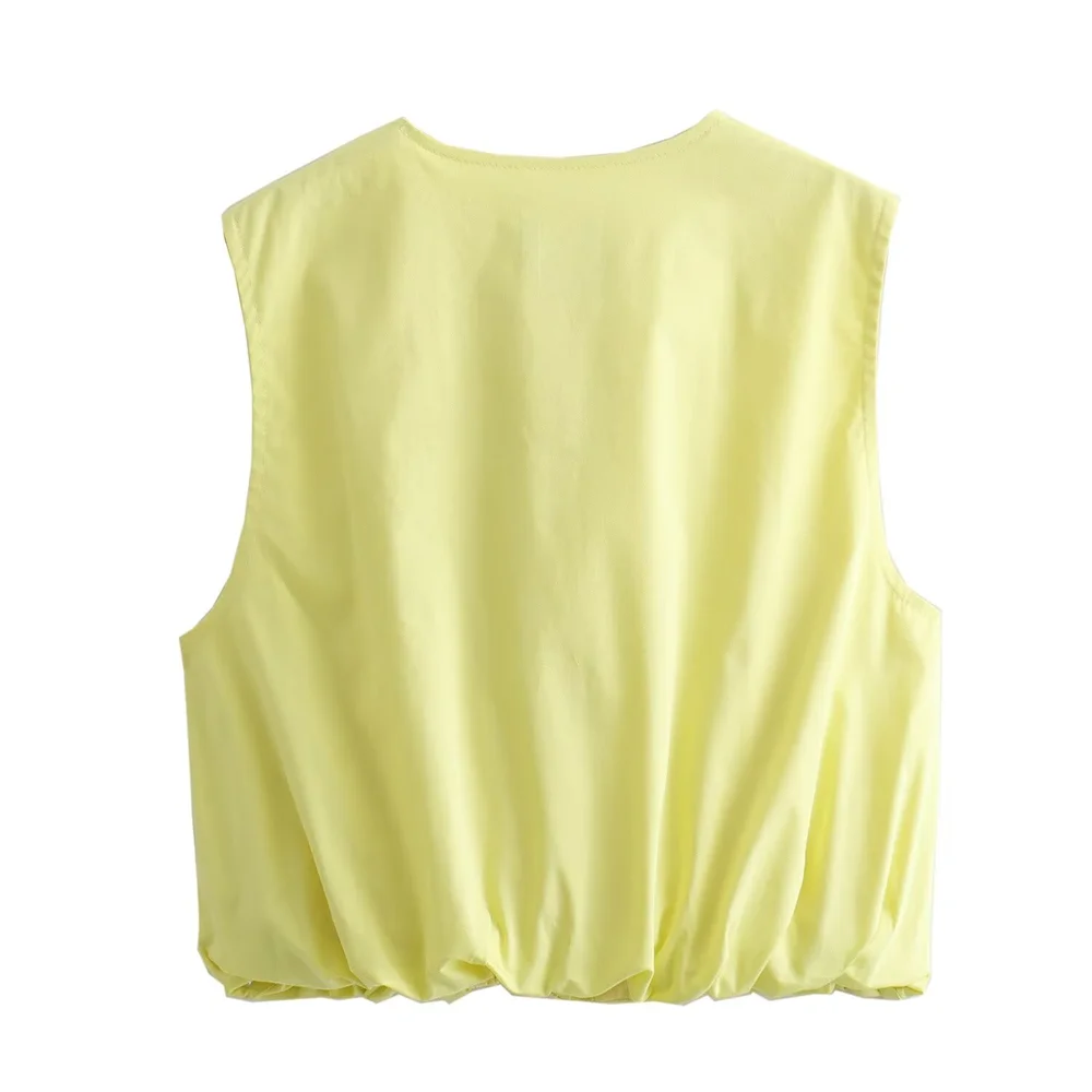 Dam Set Ärmlös Kofta Högmidjad Kjol 100% Bomull 3