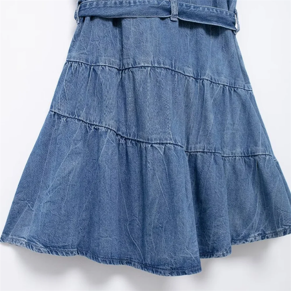 Snygga Byxor Dam Smal Passform Högkvalitativ Denim 6