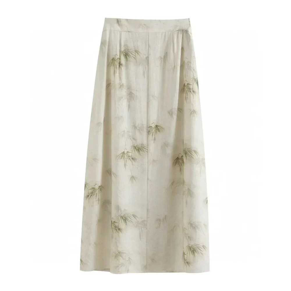 Tvådelat Set Dam Sommartryck Polyester Topp och Byxor 5