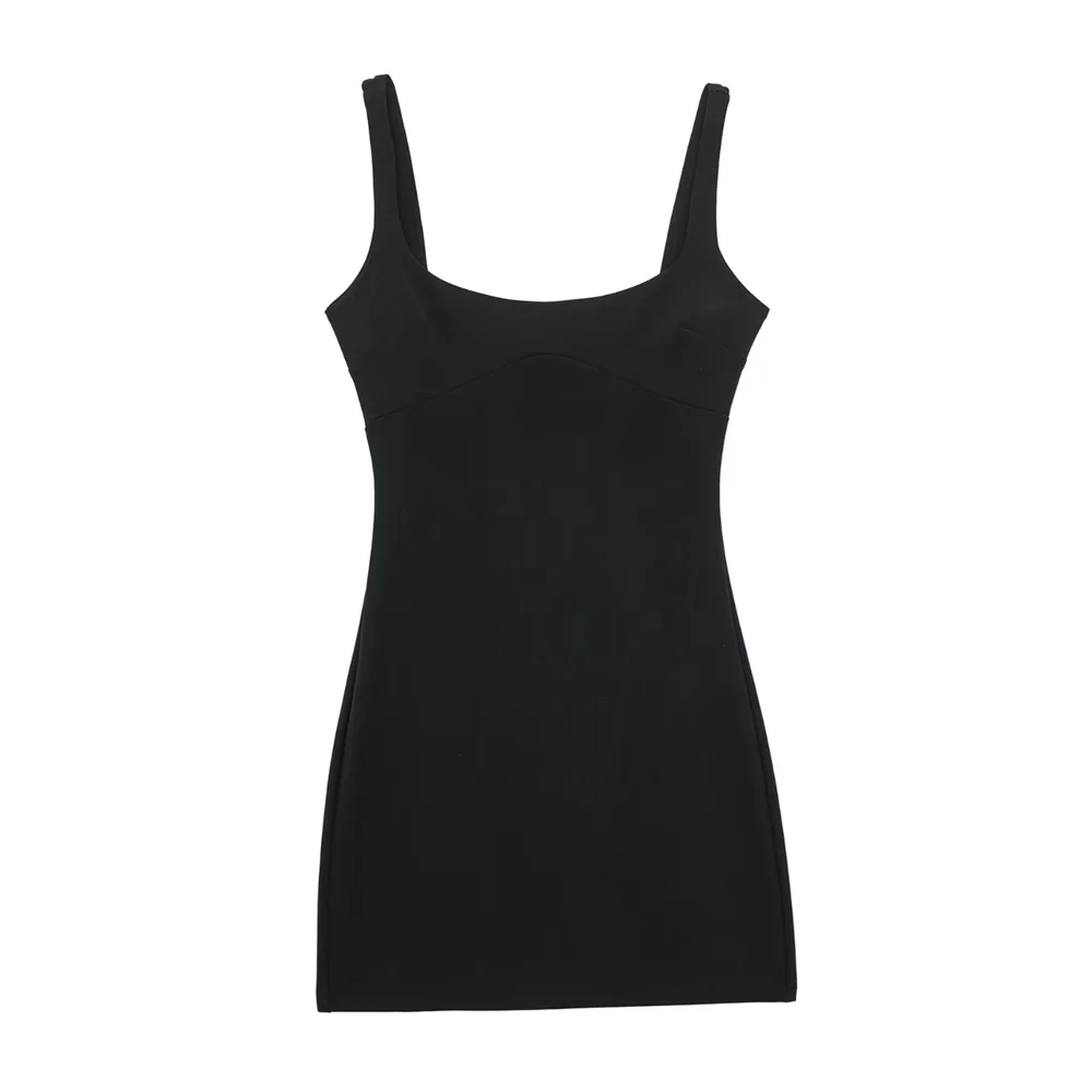 Dam Klänning Slim Fit Öppen Rygg Polyester-1