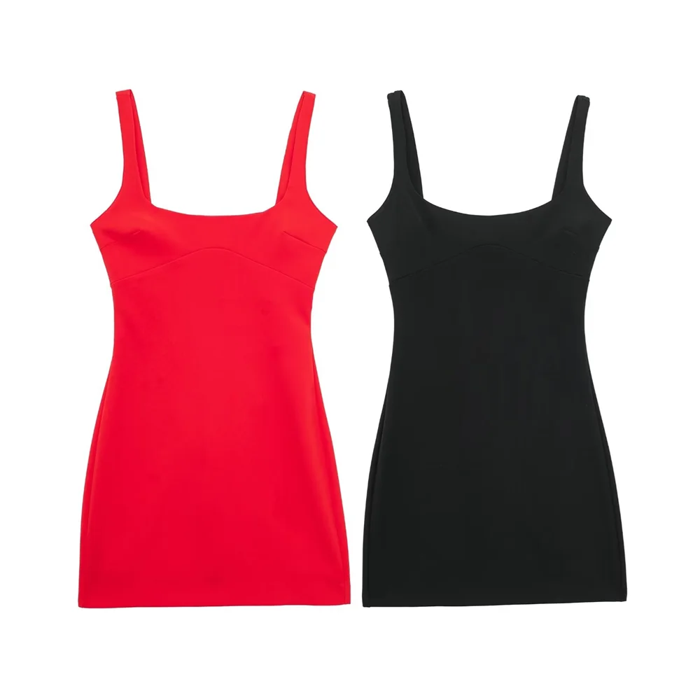 Dam Klänning Slim Fit Öppen Rygg Polyester-2