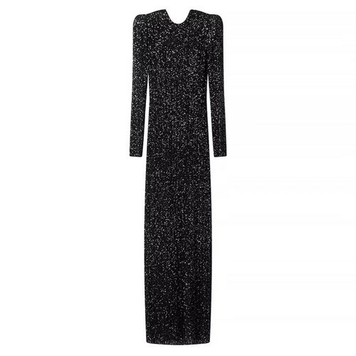 Dam Festtoppar Snäv Passform Polyester med Cirkulär Halsringning 1